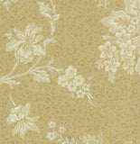 Brewster Beige, Camel Leopard Print with Damask Wallpaper - 48334