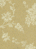Brewster Beige, Camel Leopard Print with Damask Wallpaper - 48334
