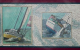Imperial Sailboat Wallpaper Border - SC4023B
