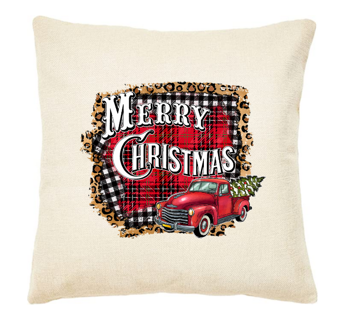 Christmas Canvas Throw Pillows 17x17