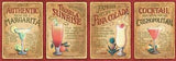 Imperial Cocktail Recipe (Red) Wallpaper Border - LA036111B