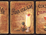 Imperial Cocktail Recipe (black) Wallpaper Border - LA036112B