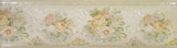 Brewster Off White w/Pastel Flower Clusters Wallpaper Border - 946B71552
