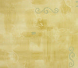 Living Walls Tan Faux  with Blue Scroll Wallpaper - 8140-43/5A