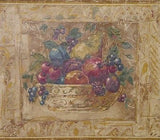 Warner Fruit Basket Multi Color Wallpaper Border - LAB5131