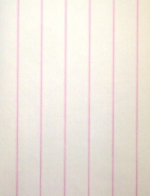 Brewster Pink and White Stripe Wallpaper - NK2194