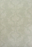 Warner Light Green & Cream Aged Damask Textured Wallpaper - PAL.8021