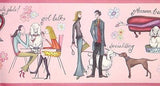 Village City Girl Wallpaper Border - 5810506