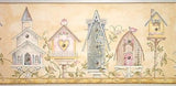 York Victorian Birdhouses Wallpaper Border - PA8074B
