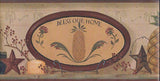 York "Welcome Family & Friends" (brown) Wallpaper Border - BG1625BD
