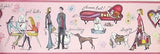 Village City Girl Wallpaper Border - 5810506