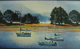 Chesapeake Evening Sail Wallpaper Border - CL4109-1B