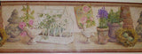 Chesapeake Tranquil Garden Wallpaper Border - DW95052B