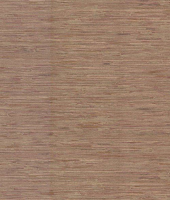 Brewster Burgundy & Gold Faux Grass Cloth Wallpaper - FD59639