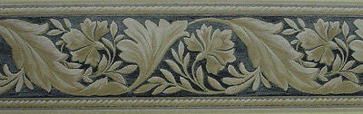 Sunworthy Textured Leaf Scroll Wallpaper Border - 51306090