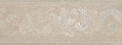 Brewster Satin Leaf Scroll Wallpaper Border - 323B28062