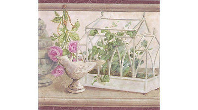 Chesapeake Tranquil Garden Wallpaper Border - DW95052B