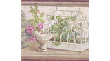 Chesapeake Tranquil Garden Wallpaper Border - DW95052B