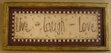 Live Laugh Love Accent Picture - 24584