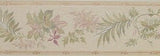 Brewster Pastel Textured Leaves Wallpaper Border - B73377M