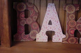 "BAKE" Decorated 9" Multi-Colored Letters  - bk129