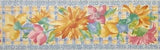 Brewster Painted Flowers Wallpaper Border - B0436