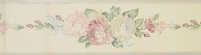 Eisenhart Pastel Floral Bouquet  Wallpaper Border - SSW12115