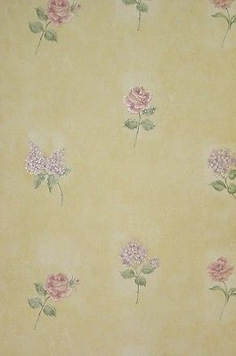 Parkview Designs Stem Floral Trail Hydrangea, Rose Wallpaper - 35055