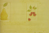 Norwall Light Yellow Fruit Wallpaper - TK25438