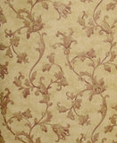 Fine Decor Cream/Burgundy Acanthus Scroll Wallpaper - 43322