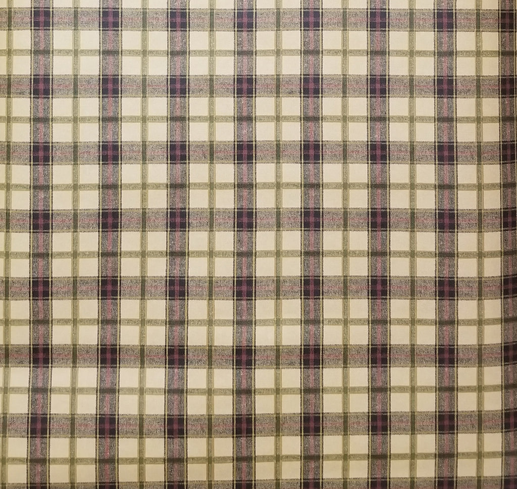 Waverly Brown, burgundy black Plaid wallpaper - 5506977