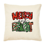Christmas Canvas Throw Pillows 17x17