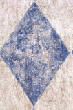 S.A. Maxwell Blue & Tan Harlequin Wallpaper - 7228-289