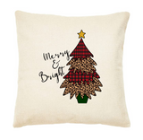 Christmas Canvas Throw Pillows 17x17