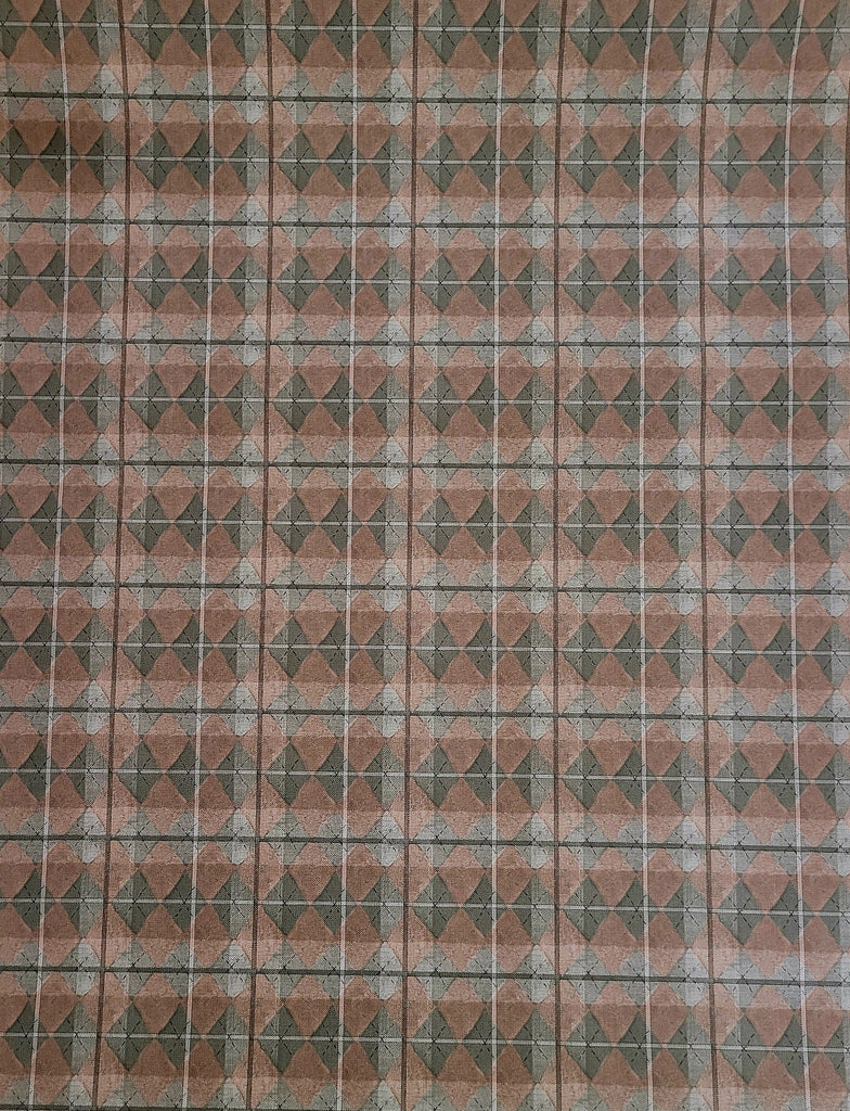 Carey Lind Green & Brown Harlequin wallpaper - AC2992