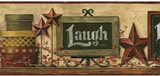 York Wallcoverings Country Keepsakes Country Chalkboard Shelf Border - AC4405BD
