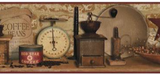 York Wallcoverings Country Keepsakes Country Coffee Border - AC4397BD