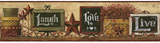 York Wallcoverings Country Keepsakes Country Chalkboard Shelf Border - AC4405BD