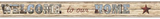 York Welcome To Our Home (Brown) Wallpaper Border - AC4421BD