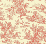 YORK, ASHFORD HOUSE CHAMAGNE TOILE WALLPAPER ORANGE/YELLOW- AF2018