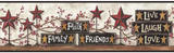 York Wallcoverings Stars and Blocks on Shelf Wallpaper Border - CB5503BD