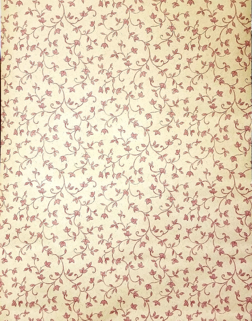 Brownstone Gold Burgundy Vine wallpaper - CP033615