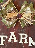 Country Farm House Pig Wall Hanging