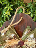 Country Farm House Pig Wall Hanging