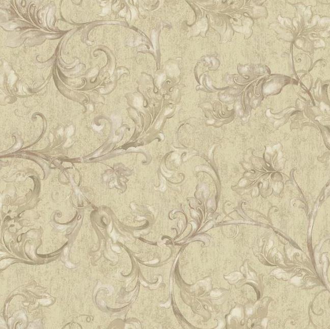 YORK WALLCOVERINGS, ACANTHUS LEAF TRAIL WALLPAPER - EP6165