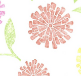 Brewster Zinnia Yellow, Pink & Coral Modern Floral Wallpaper - FD62116