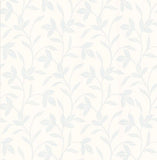 Brewster Light Blue Leaf Vine Wallpaper - FD62160