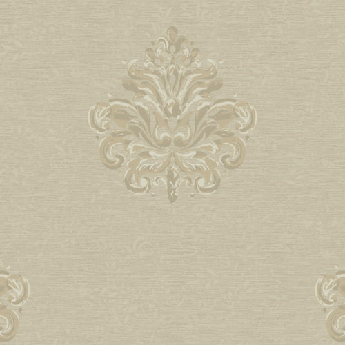 York Textured Graystone Estate Damask, Wallpaper - HD6937