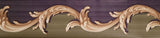 York Green/Navy Blue Scroll Wallpaper Border - HL9498B