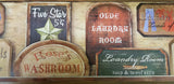 Rose's Washroom, Towels & Soap border DP80974